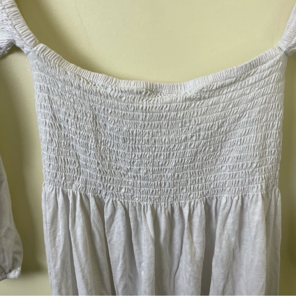 Lilly Pulitzer Trina Off-The-Shoulder WHITE BEACH DRESS SZ Medium - Picture 6 of 14